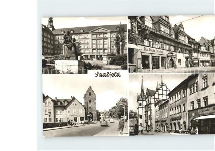 Saalfeld Saale Agricola Krankenhaus Saalstrasse Am Saaltor Markt Rathaus