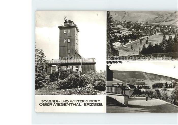 Oberwiesenthal Erzgebirge Wetterwarte Fichtelberg Luftseilbahn