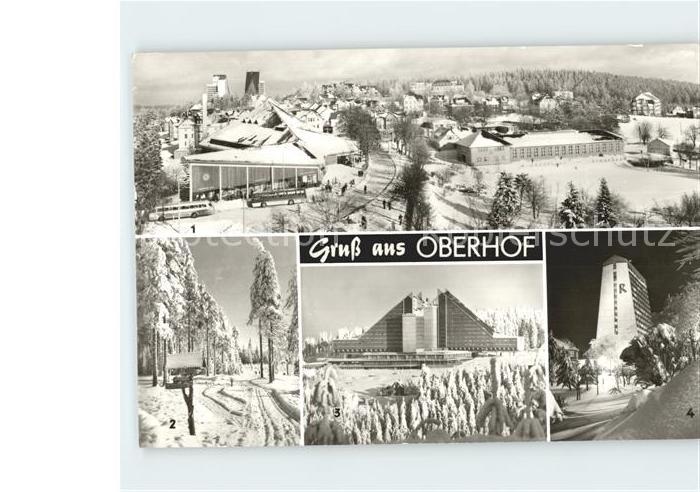 Oberhof Thueringen FDGB Erholungsheim Rennsteig Inerhotel Panorama