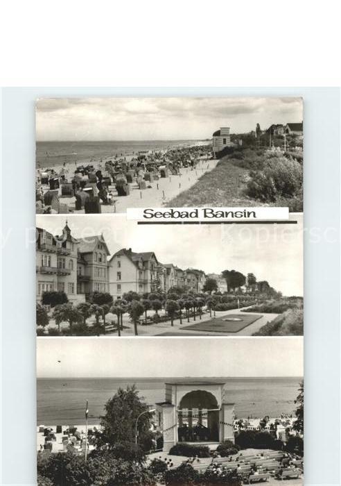 Bansin Ostseebad Strand Konzertbuehne Teilansicht