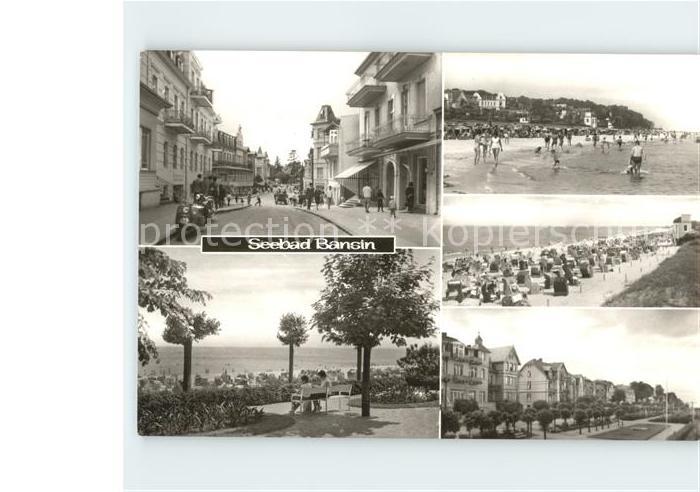 Bansin Ostseebad Strassenansicht Strandleben