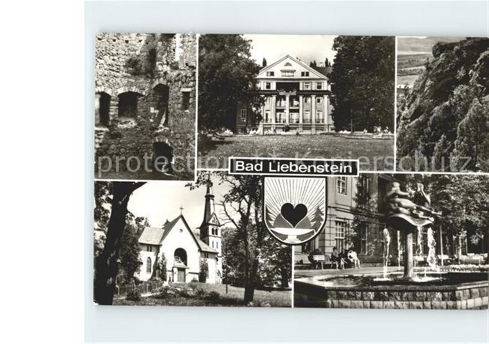 Bad Liebenstein Burgruine Kurhaus Morgentor Kirche
