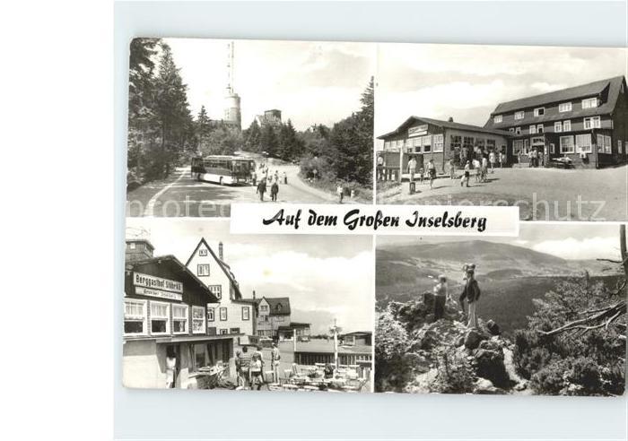 Inselsberg Schmalkalden Berggasthof Stoehr KG Turm Parkplatz