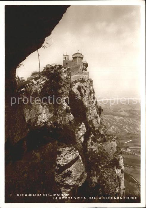 San Marino San Marino La Rocca vista dalla Seconda Torre