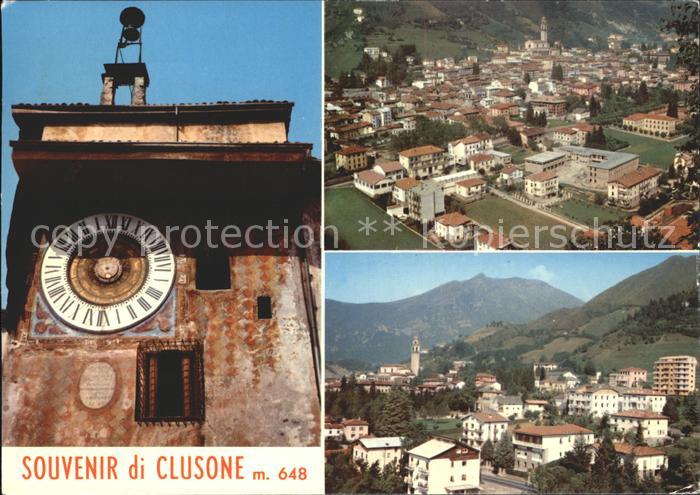 Clusone Uhr Teilansichten
