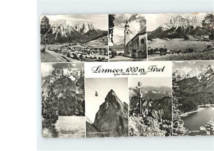Lermoos Tirol Zugspitzbahn Blindsee Weissensee Zugspitze