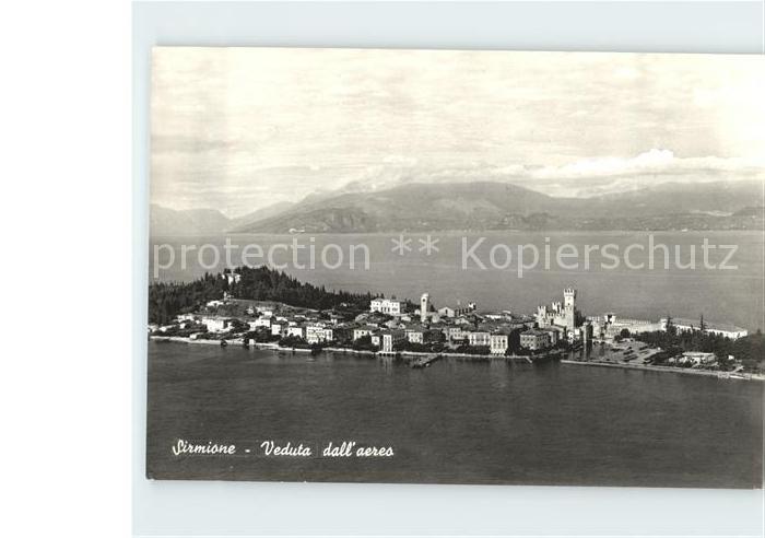 Sirmione Lago di Garda Fliegeraufnahme