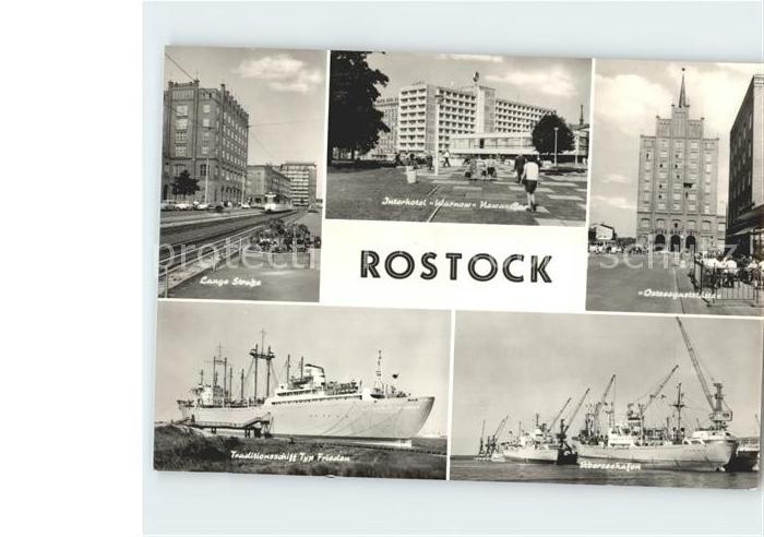ROSTOCK CITY Lange Strasse Interhotel Warnow ueberseehafen