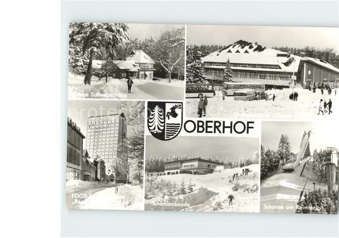 Oberhof Thueringen Schanze Rennsteig Schanzenbaude Schweizerhuette