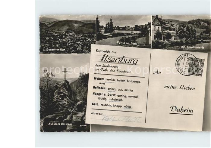 Ilsenburg Harz Park Forellenteich Ilsestein