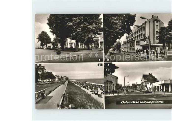 Kuehlungsborn Ostseebad Strandstrasse Promenade Kreiskrankenhaus Maxim Gorki Str