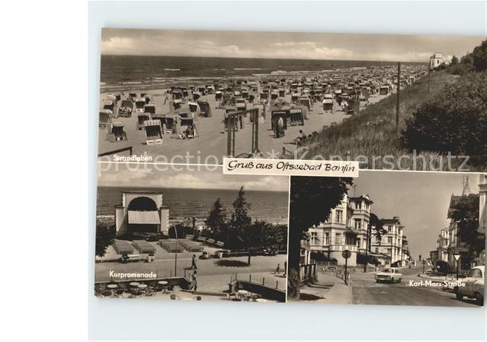 Bansin Ostseebad Strandleben Kurpromenade Karl Marx Strasse