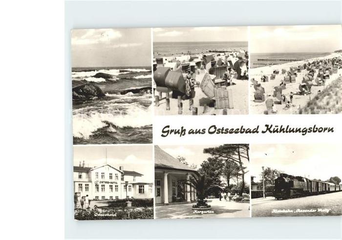 Kuehlungsborn Ostseebad Ostseehotel Kurgarten Kleinbahn Rassender Molly