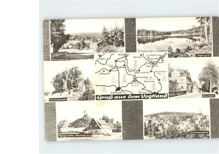 Gruenbach Vogtland Jaetersgruen Tannenbergsthal Morgenroethe Rautenkranz Schneck