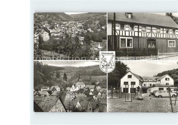 Steinbach-Hallenberg Karl Marx Platz Scharfenberg Ferienheim VEB Fleischwirtscha