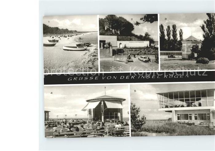 Insel Ruegen Thiessow Strand Sellin Freilichtbuehne Goehren Musikpavillon