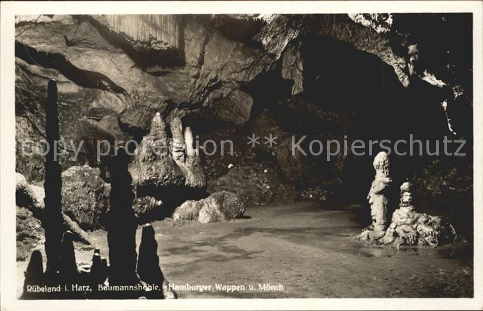 Ruebeland Harz Baumannshoehle Hamburger Wappen Moench