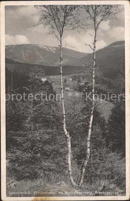 Spindelmuehle Riesengebirge Friedrichsthal Hochwiesenberg