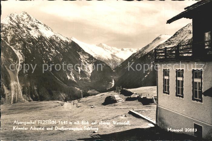 Krimml Alpengasthof Filzstein Wasserfall Achtental Dreiherrenspitze