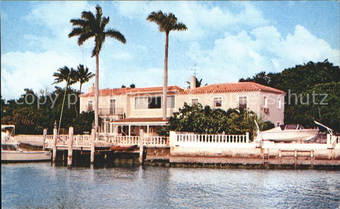 Miami Florida Biscayne Bey waterfront home Anita Bryant