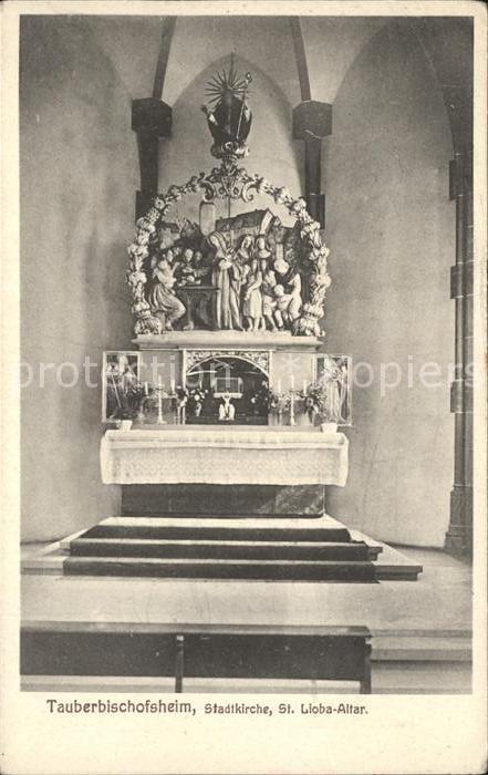 Tauberbischofsheim Stadtkirche sst Lioba Altar