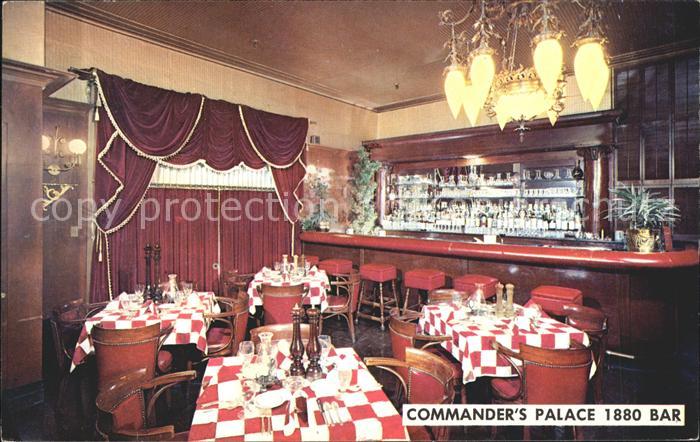 New Orleans Louisiana 1880 Bar Commanders Palace