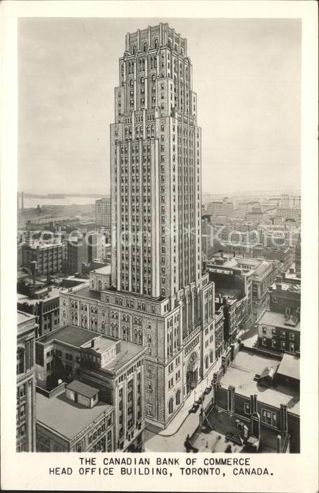Toronto Canada Canadian Bank Commerce Head Office Building