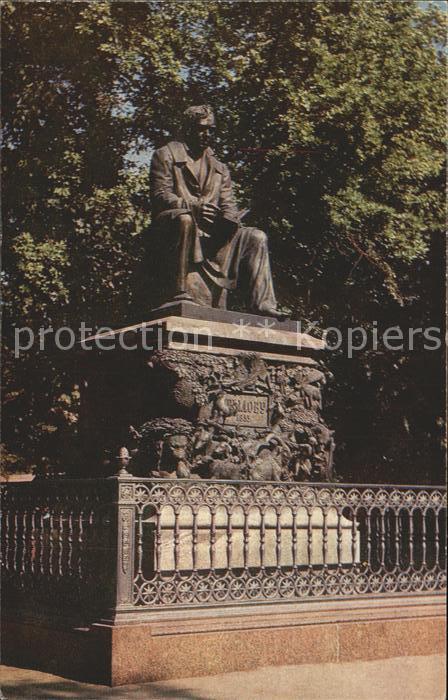 Leningrad St Petersburg Monument Krylov