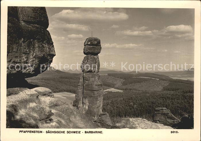 Pfaffenstein Koenigstein Saechsische Schweiz Barbarine