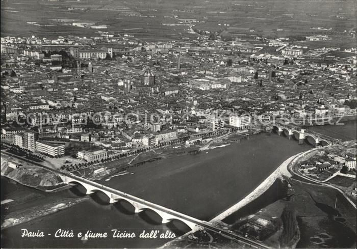 Pavia Citta fiume Ticino dall alto