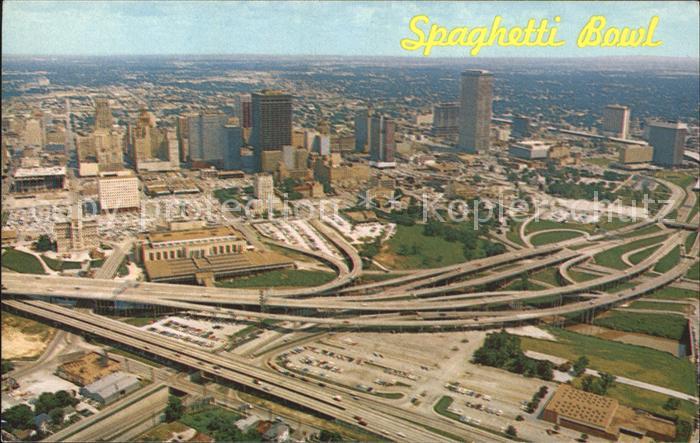 Houston  Texas USA Fliegeraufnahme Spaghetti Bowl Schnellstrassen