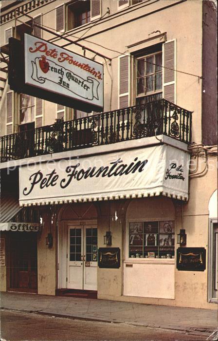 New Orleans Louisiana Pete Fountains French Quarter Inn