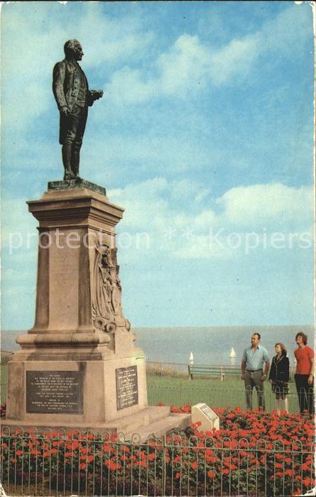 Whitby UK Captain Cooks Statue