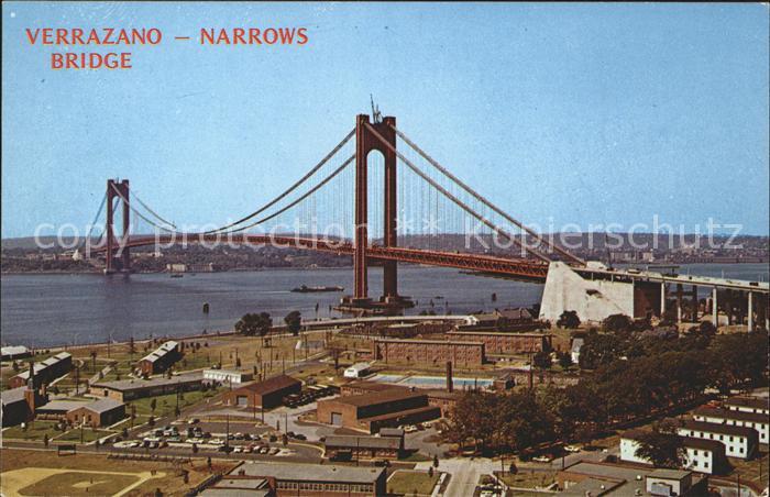 New York City Verrazano Narrows Bridge Brooklyn an Richmond