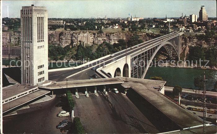 Niagara Falls Ontario Singing Tower and Rainbow Bridge