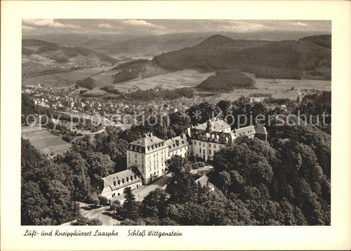Laasphe BAD LAASPHE NRW Fliegeraufnahme Schloss Wittgenstein