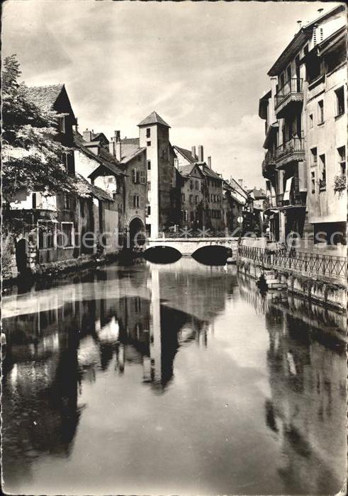 Annecy Haute-Savoie Canal et Pont Morens