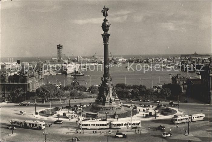 Barcelona Cataluna Puerta de la Paz Columbus Monument