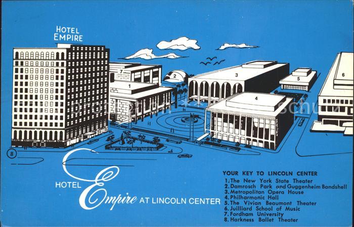 New York City Hotel Empire Lincoln Center State Theater Damrosch Park Guggenheim