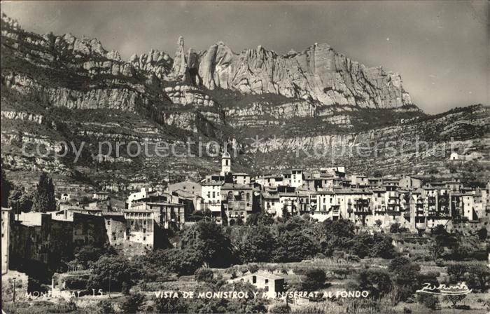 Montserrat Kloster Vista Monistrol Fondo