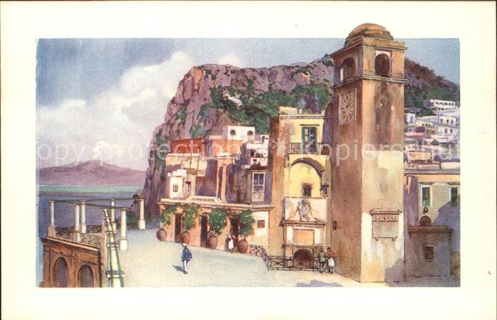 Capri Vesuvio dalla terrazza della funicolare
