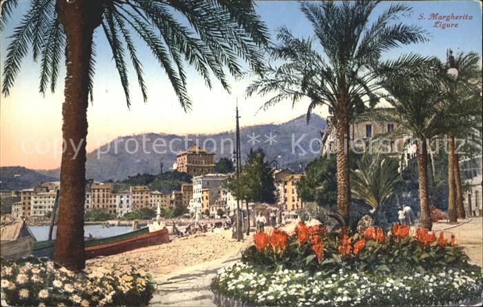 Santa Margherita Ligure Ligure Strand Palmen
