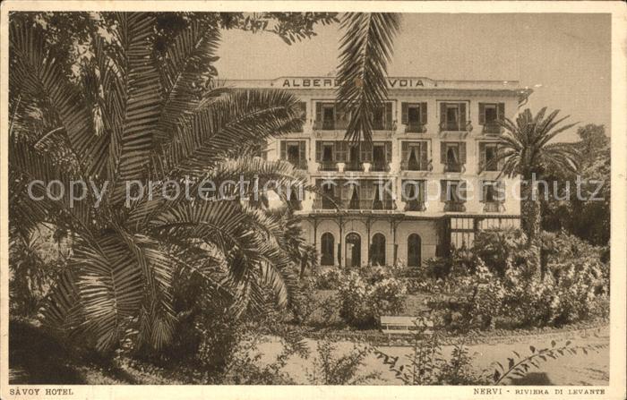 Nervi Savoy Hotel Riviera di Levante