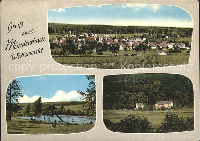 Muendersbach Schwimmbad Teilansichten