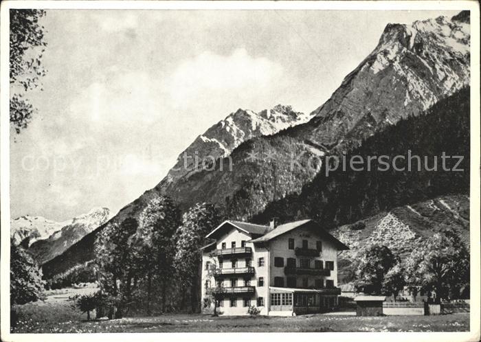 Hinterriss Tirol Herzogl Coburg Gasthof Alpenhof Risser Lalider Falken