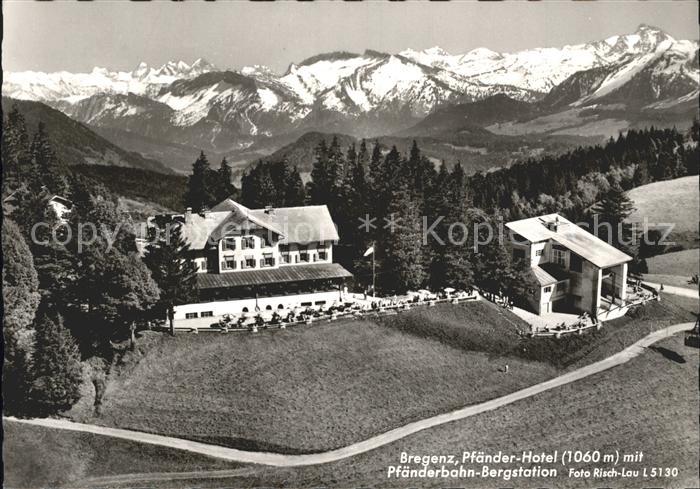Bregenz Vorarlberg Pfaender Hotel Pfaenderbahn Bergstation