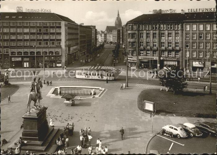 HANNOVER  CITY Bahnhofstrasse Strassenbahn Denkmal