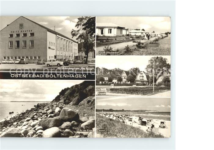 Boltenhagen Ostseebad FDGB Urlauberdorf Kurpark Strand Kueste