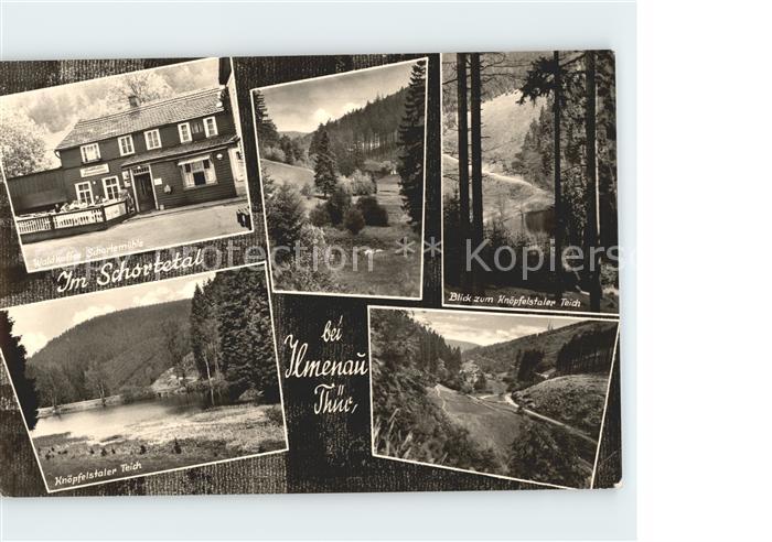 Ilmenau Thueringen Schortetal Waldkaffe Schortenmuehle Knoepfelstaler Teich