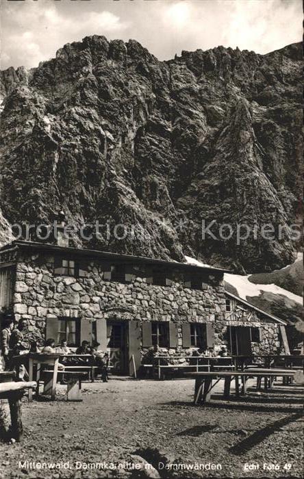 Mittenwald Bayern Dammkarhuette Dammwaenden